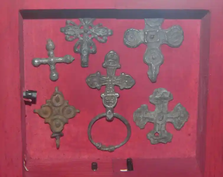 A set of cross pendants with different shapes and design